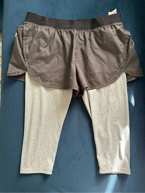 Puma x Stampd 2 in 1 legging shorts  medium